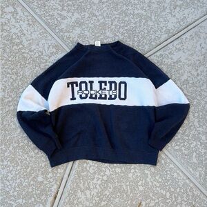 Toledo Rockets Navy and White Sweatshirt (fits like a S)